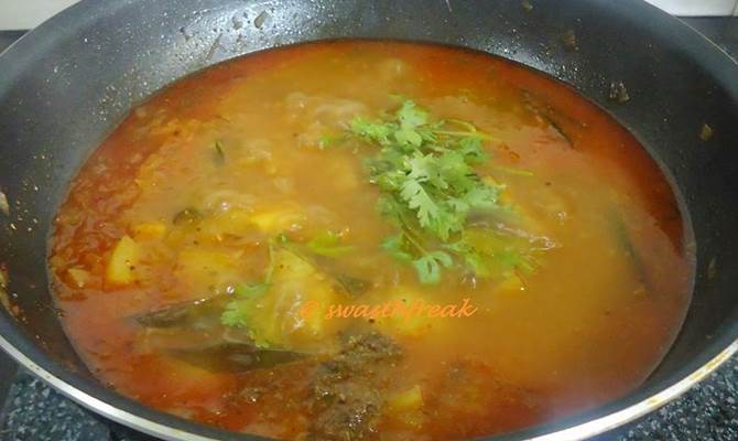 coriander powder alugadda pulusu recipe
