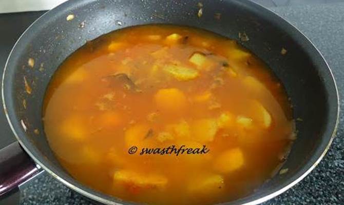 water for potato pulusu
