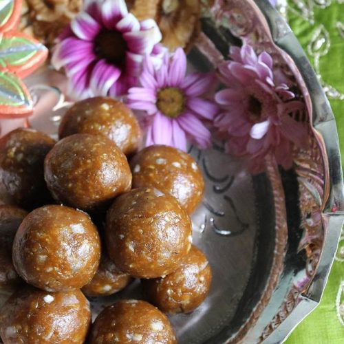 Walnut ladoo recipe Swasthi's Recipes