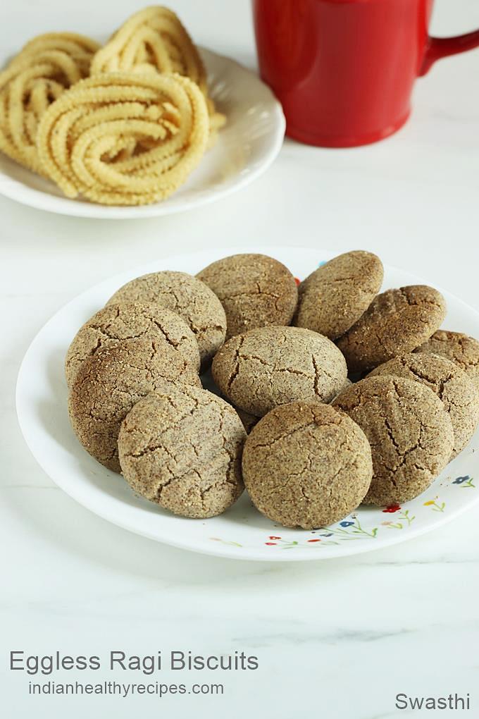 Ragi biscuits | Eggless ragi biscuits | How to make ragi biscuits