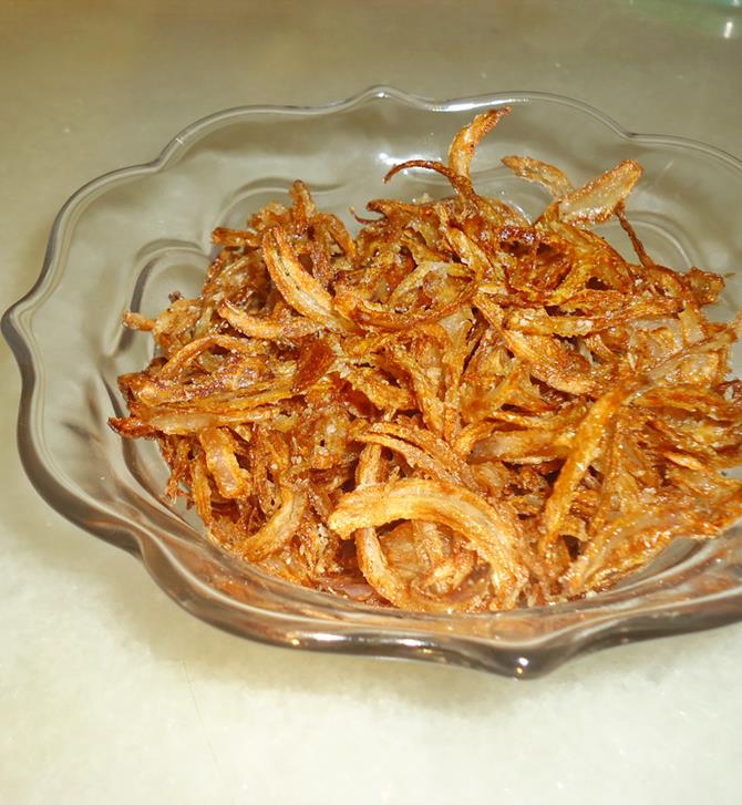 crispy fried onions for biryani