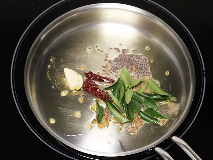 tempering drumstick sambar