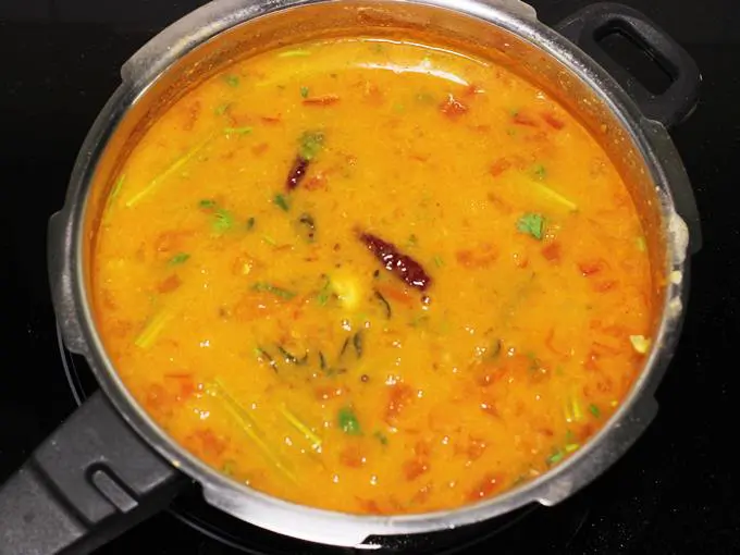 tempered drumstick sambar