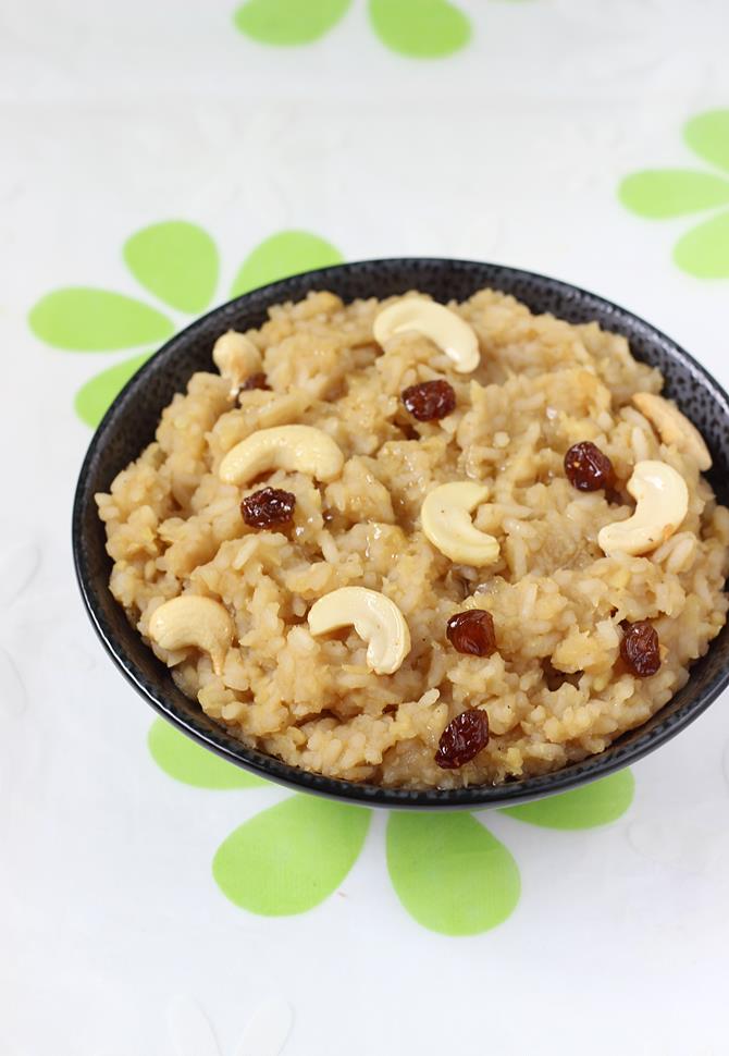 Chakkara pongal recipe Sweet pongal recipe Sakkarai pongal with sugar