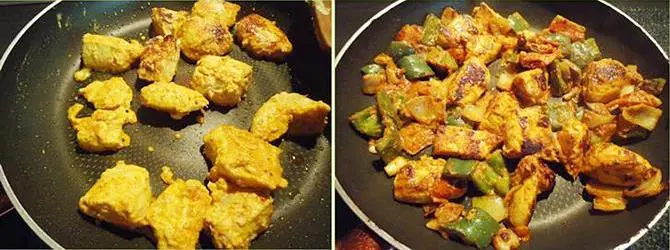 grilling in oven or stove top for making chicken tikka masala recipe