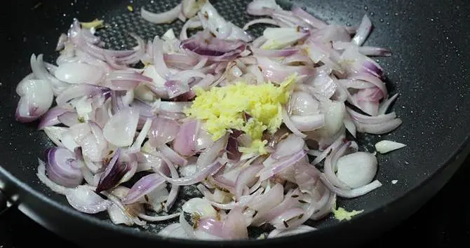 frying onions