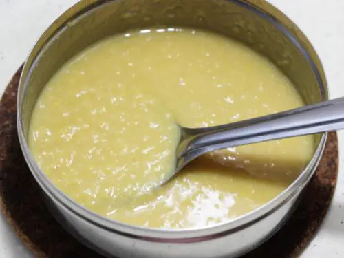 mashed dal and rice to make bisi bele bath