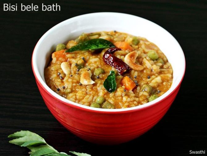 Bisi Bele Bath Recipe - Swasthi's Recipes