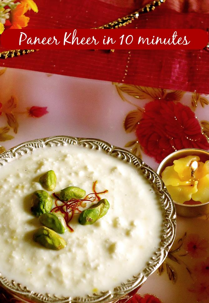 paneer payasam, paneer kheer