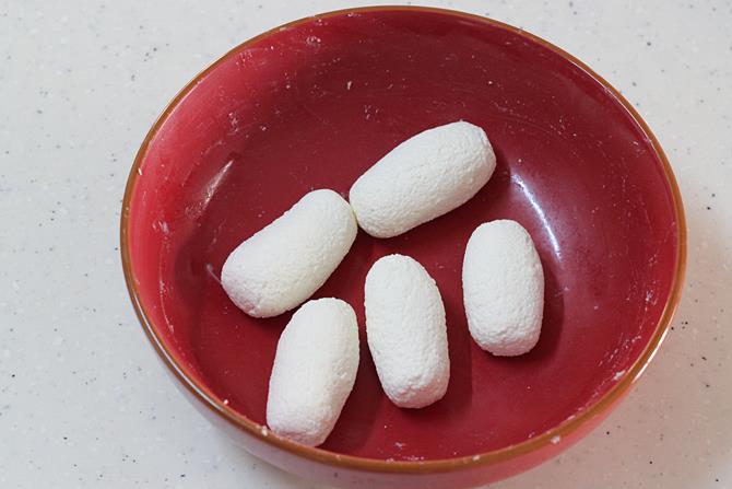 Divide the dough to 8 to 10 balls