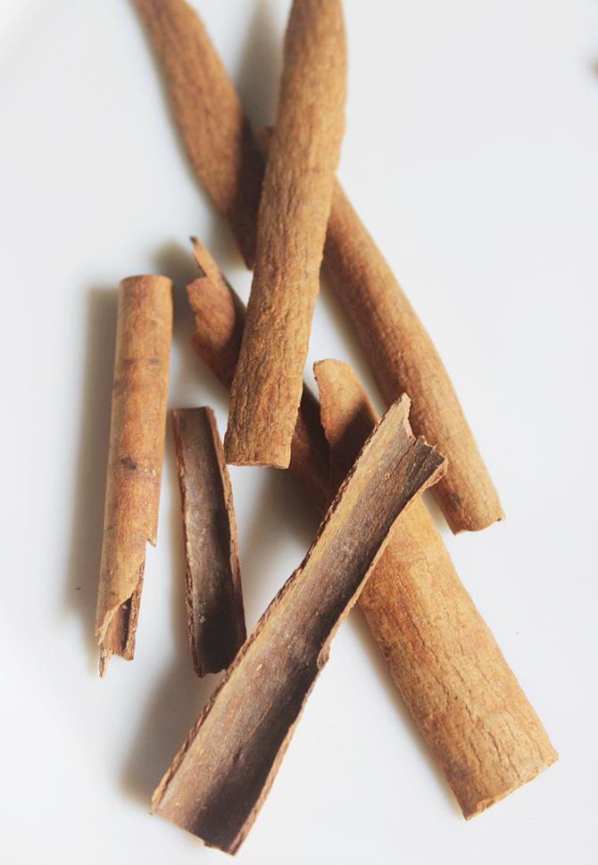cleaned true cinammon for homemade garam masala recipe