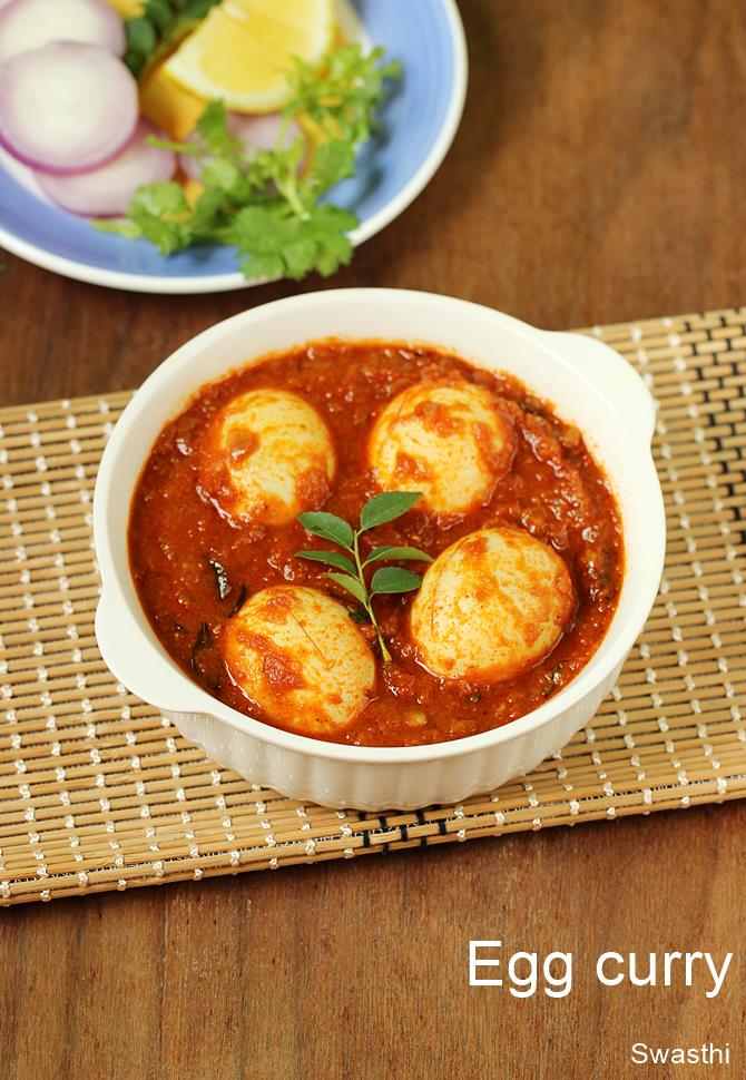 South Indian Egg Curry Recipe Swasthi S Recipes