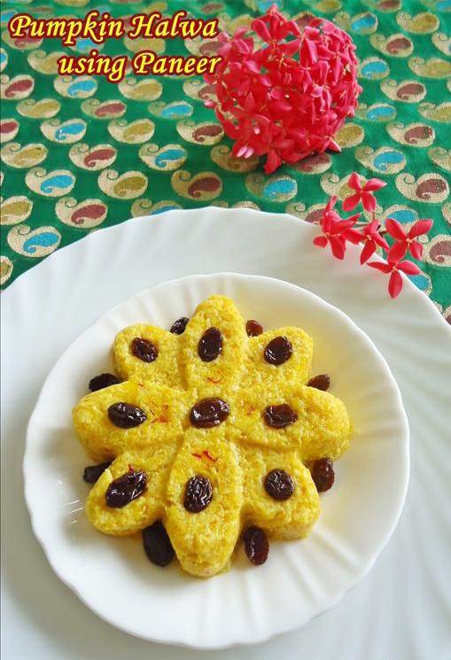 Pumpkin Halwa Kaddu Ka Halwa using Paneer Swasthi's Recipes