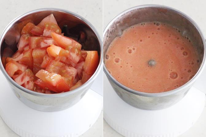 making tomato puree