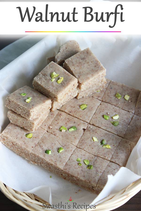 walnut burfi