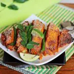 baked salmon , indian recipe