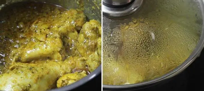 pressure cooking rice for muslim chicken or mutton biryani recipe