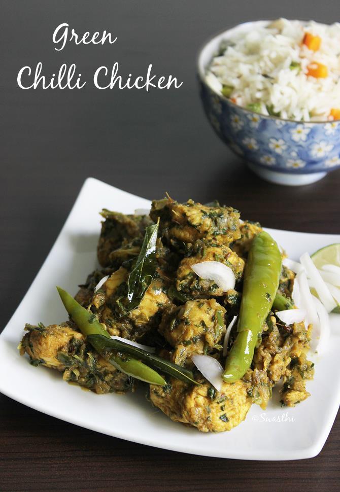Andhra Chilli Chicken Recipe Swasthi S Recipes