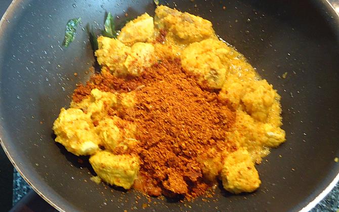 Add ground masala powder