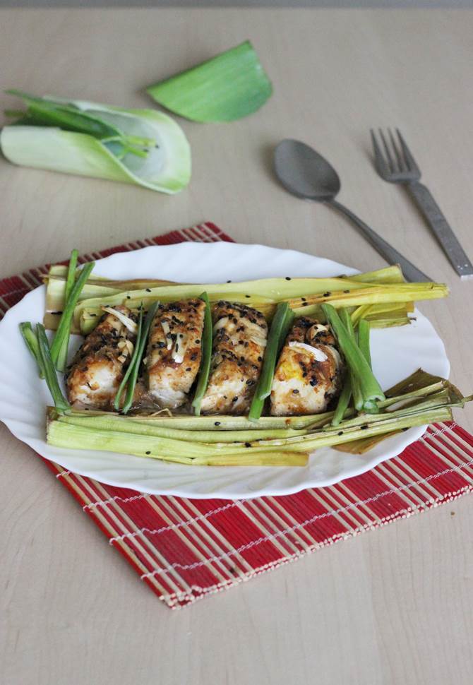 baked fish chinese style recipe | healthy baked fish recipe