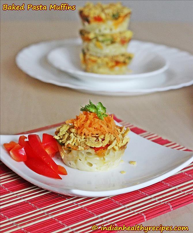 serve baked pasta muffins