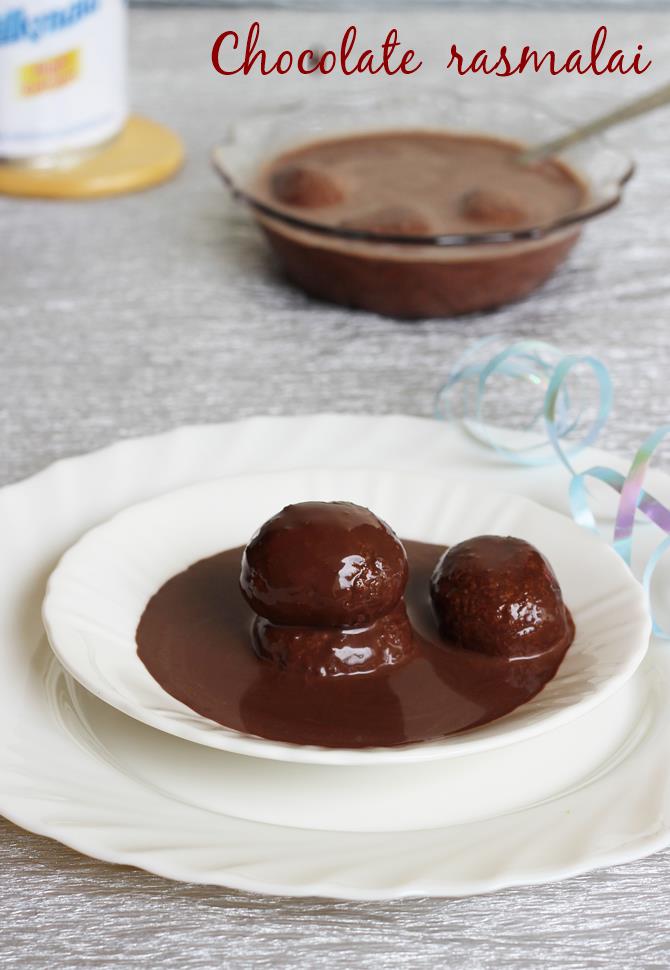 chocolate rasmalai recipe