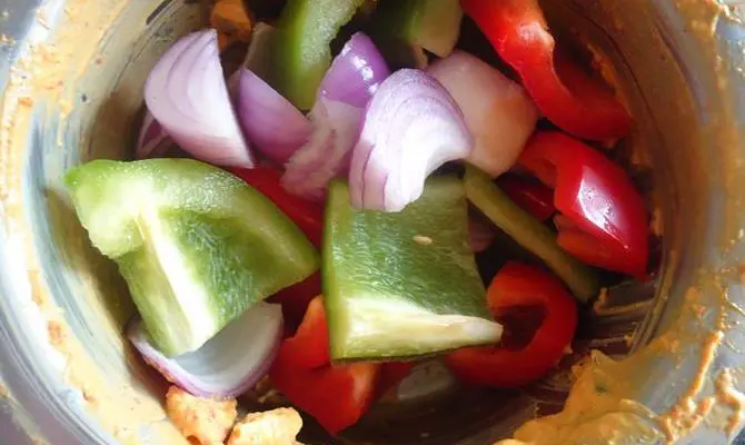 soaking skewers to grill fish tikka