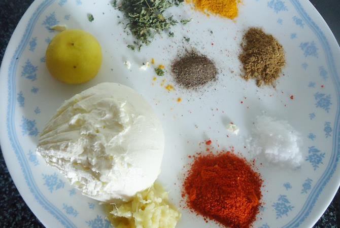 make marinade with yogurt lemon ginger garlic