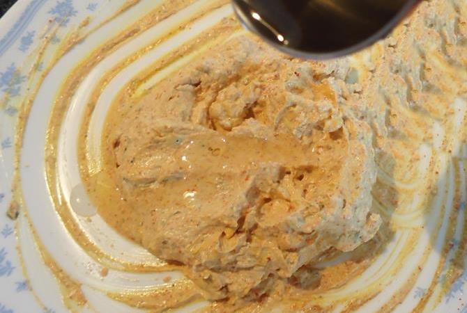 addition of oil to tenderize meat for chicken tikka recipe
