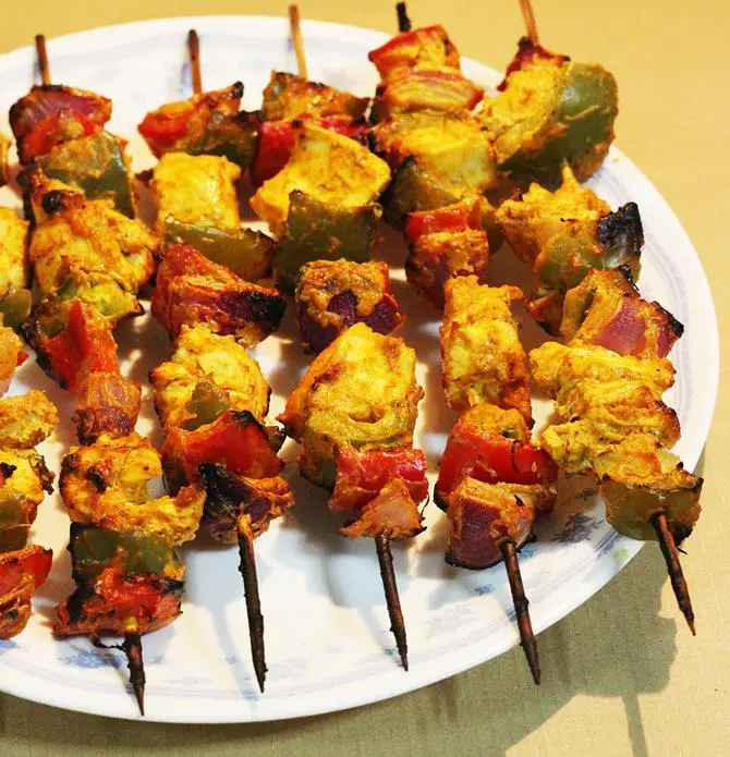 skewed grilled restaurant style
