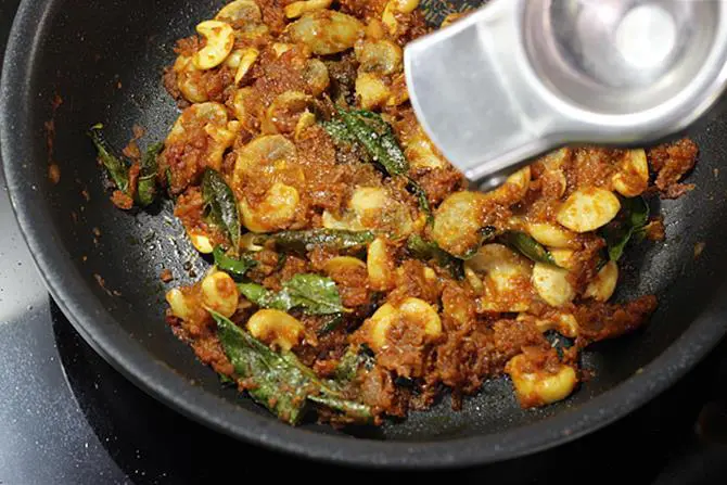 addition of lemon juice salt for mushroom curry