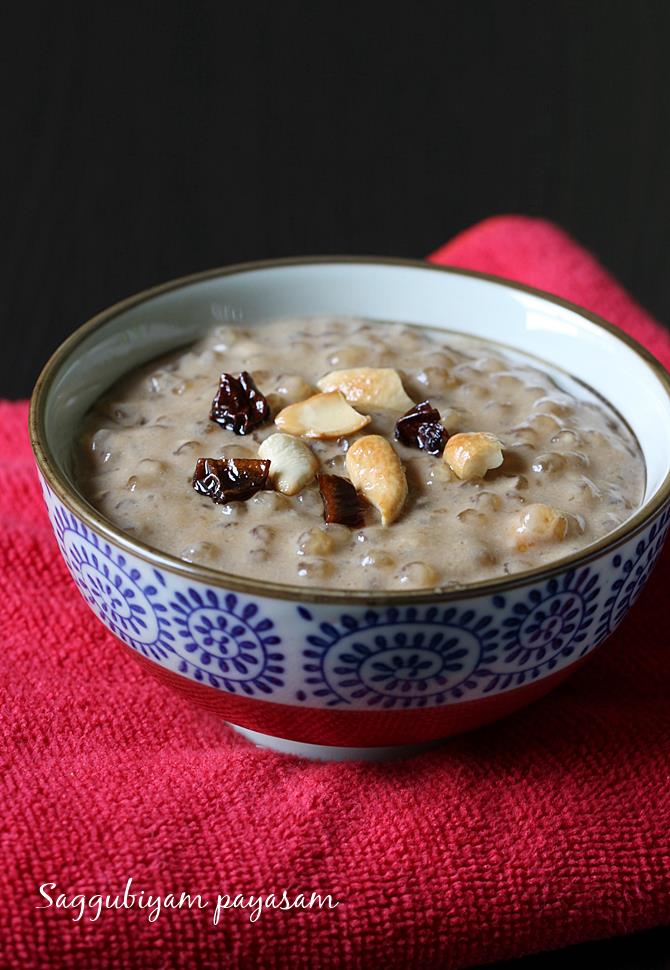 Saggubiyyam Payasam