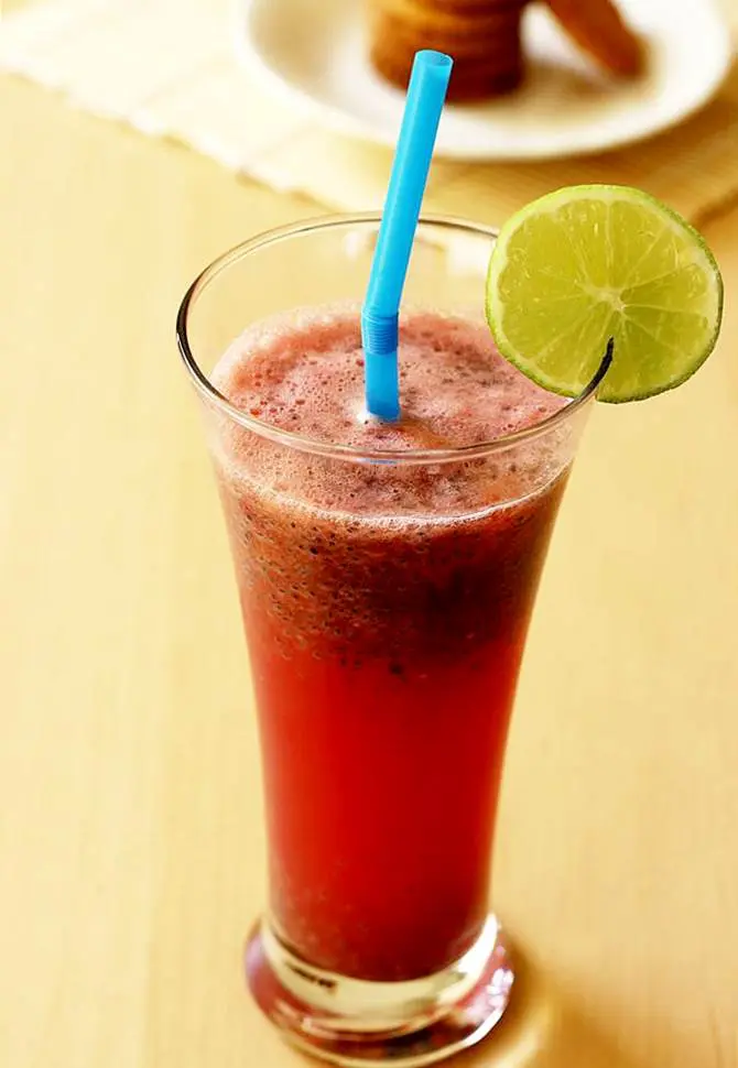 watermelon sabja drink