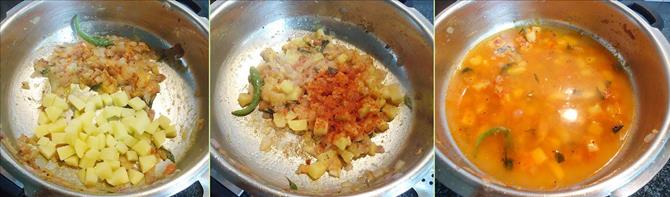 cooking potatoes
