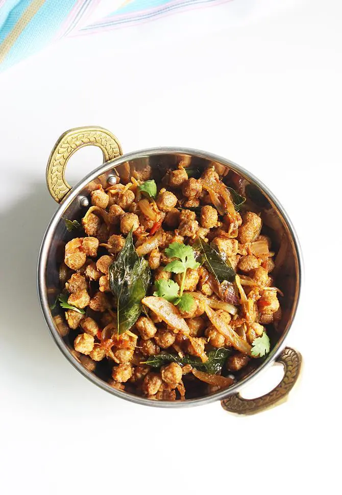 Meal maker fry | Soya chunks fry | Soya chunks recipes