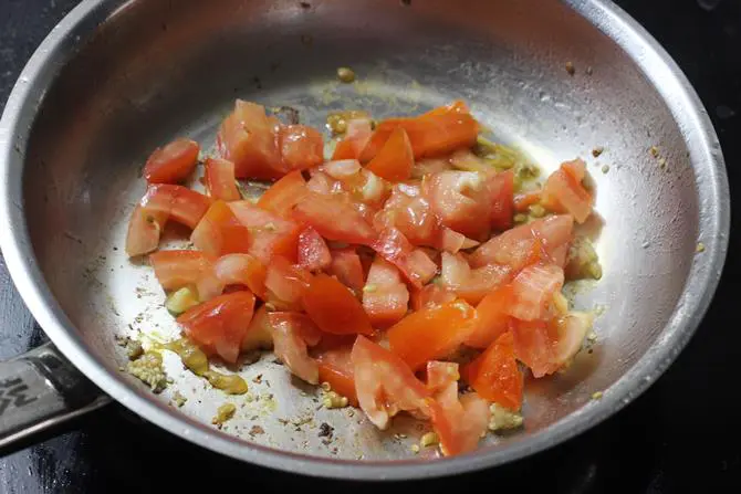 frying tomato