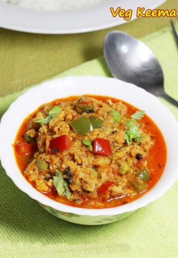 Soya keema curry | How to make vegetarian soya keema curry