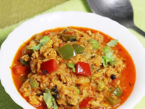 Soya keema curry | How to make vegetarian soya keema curry