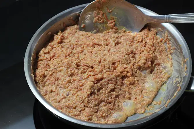 cook till milk evaporates for carrot halwa recipe