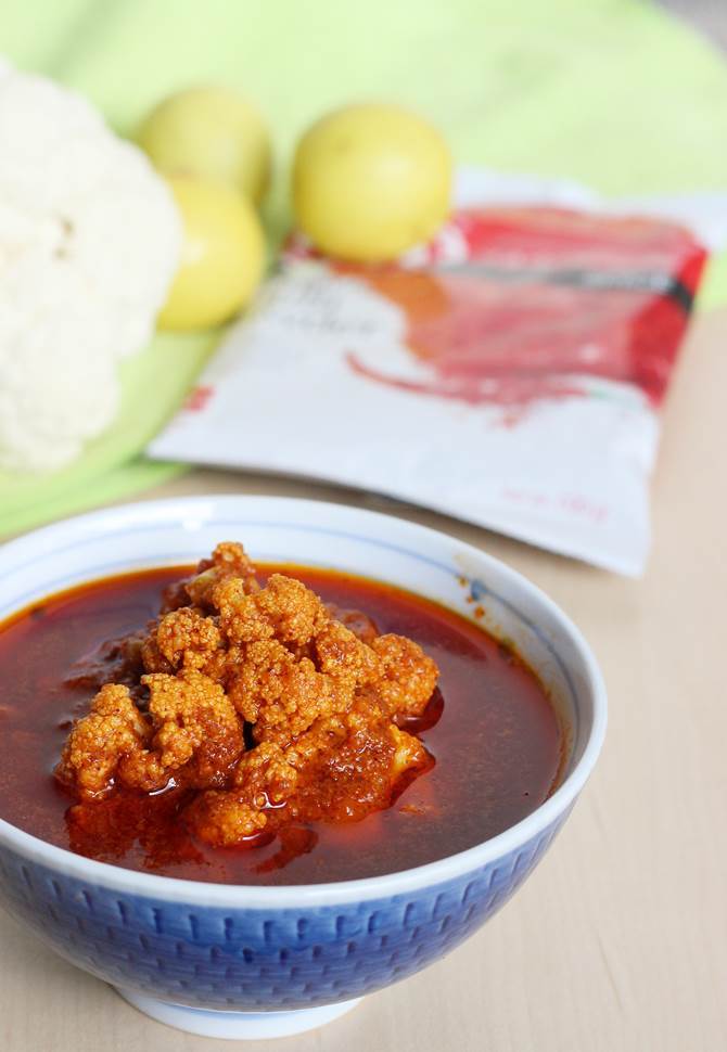 Cauliflower Pickle Recipe | Cauliflower Avakaya | Gobi ka Achar