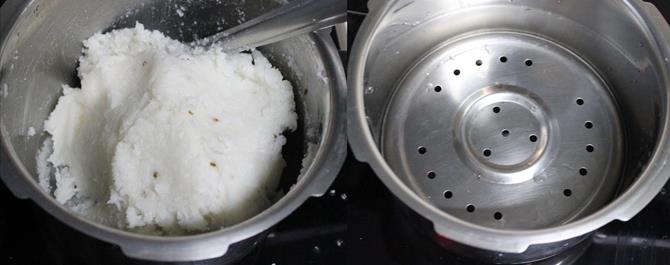 boil water to steam kobbari kudumulu