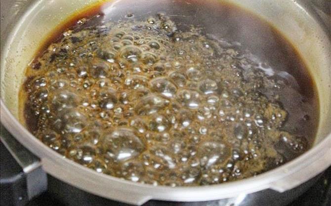 boil syrup for senaga pappu payasam
