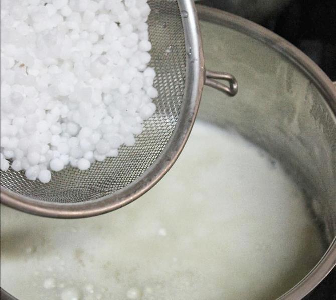 milk sago for channa dal kheer