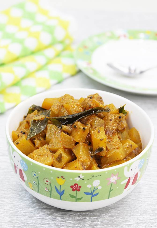 pumpkin masala recipe , gummadikaya masala kura