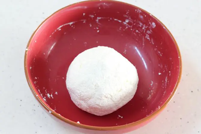 kneading paneer for rasmalai recipe