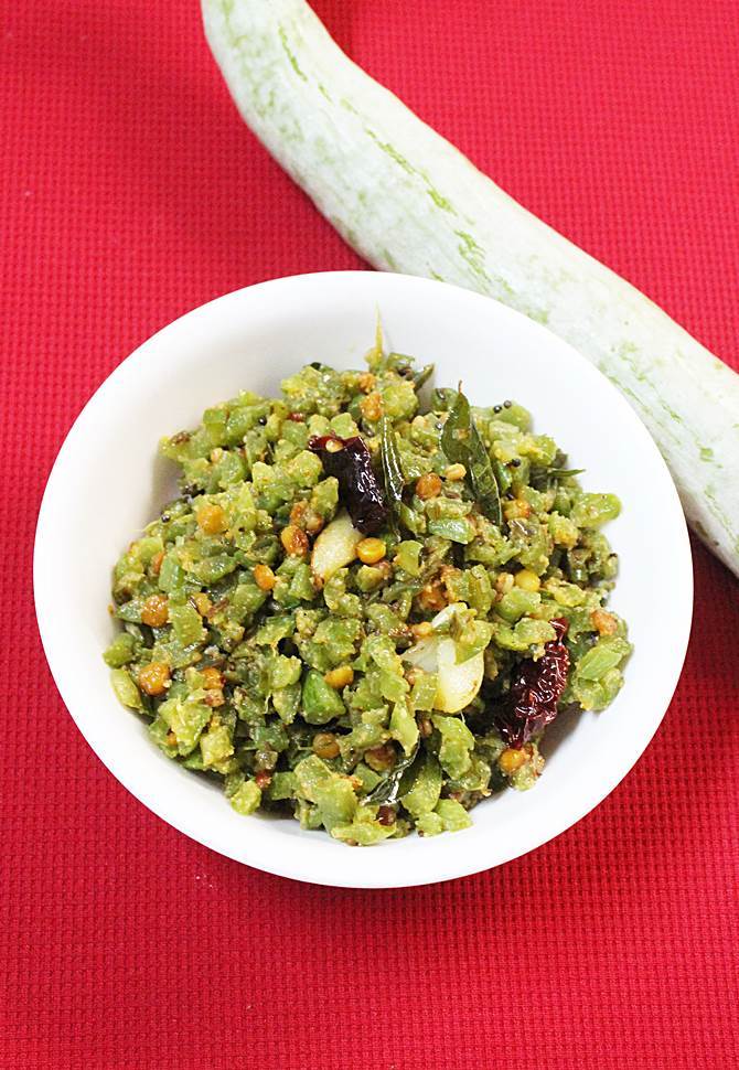 Snake gourd | pudalangai poriyal | potlakaya fry recipe