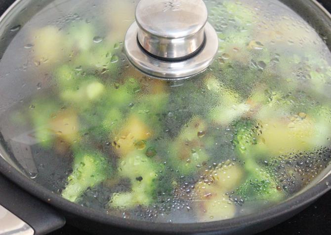 cook covered until done to make broccoli gravy curry recipe