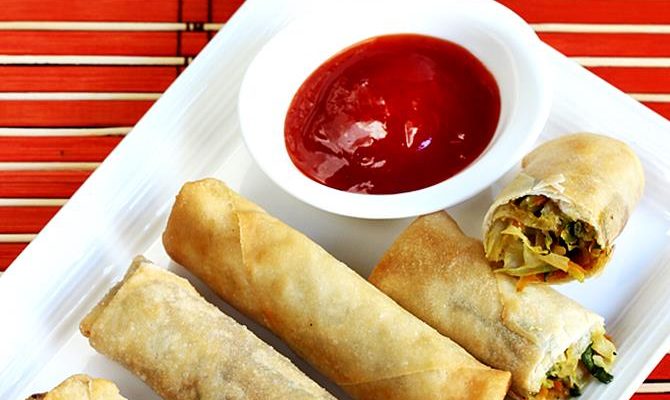 Spring rolls recipe | How to make vegetable spring roll recipe