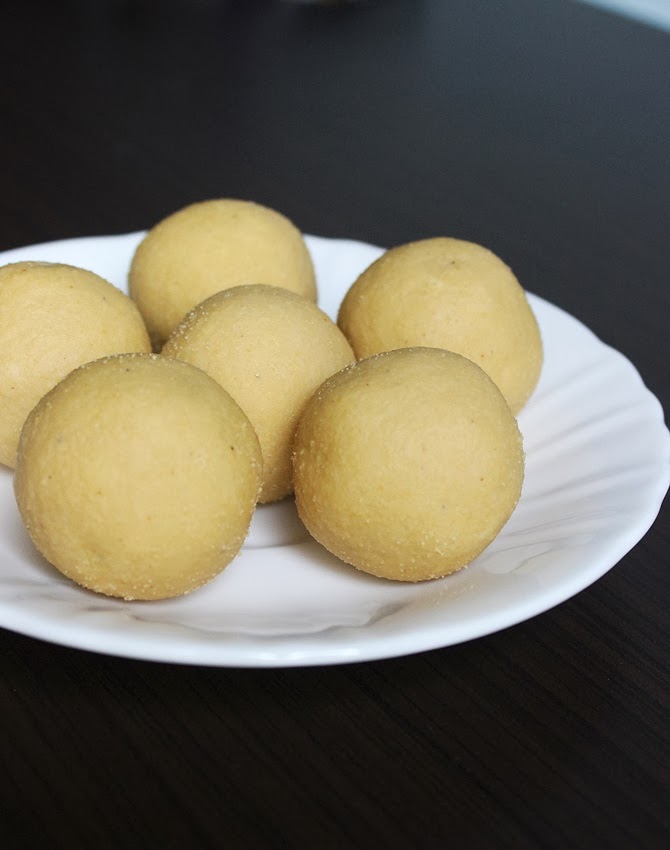 Bandar Laddu  Thokkudu Ladoo    Swasthi s Recipes - 82