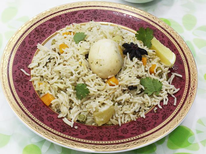 egg pulao recipe